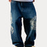Dragon Embroidered Harajuku Jeans